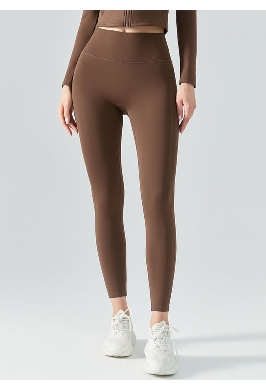 Autumn Winter Yoga Pants Fleece Lined Thick Fleece Fitness Pants No T Line Tight Sports Pants Women