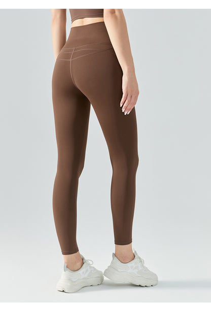 Autumn Winter Yoga Pants Fleece Lined Thick Fleece Fitness Pants No T Line Tight Sports Pants Women