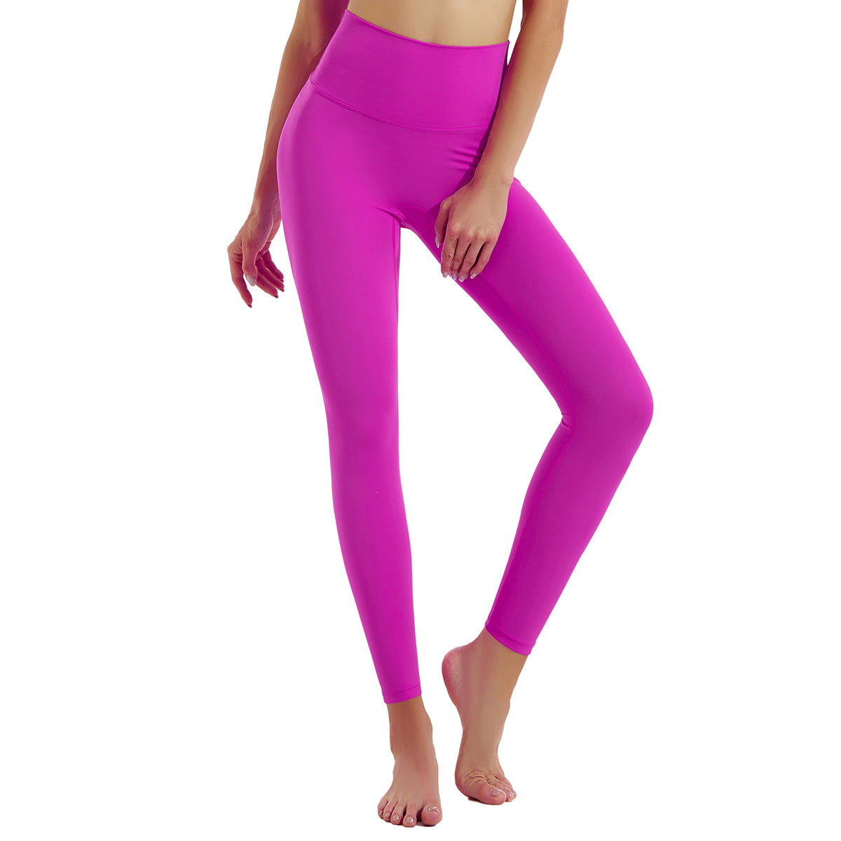 Yoga Pants Women High Waist Hip Lift Tights Quick Drying Nude Feel Exercise Workout Pants