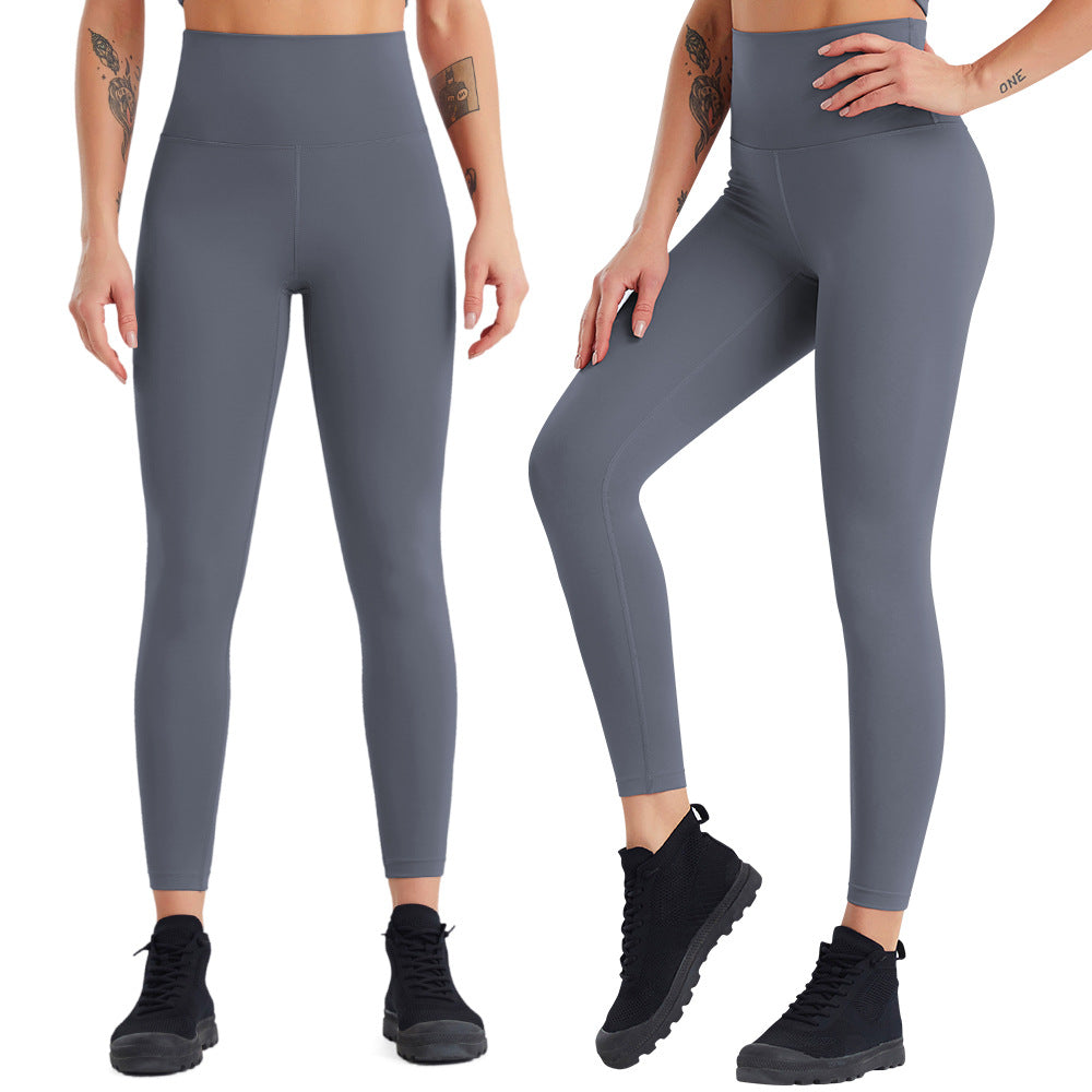 Yoga Pants Women High Waist Quick Drying Fitness Pants Running Nude Feel Sports Tights