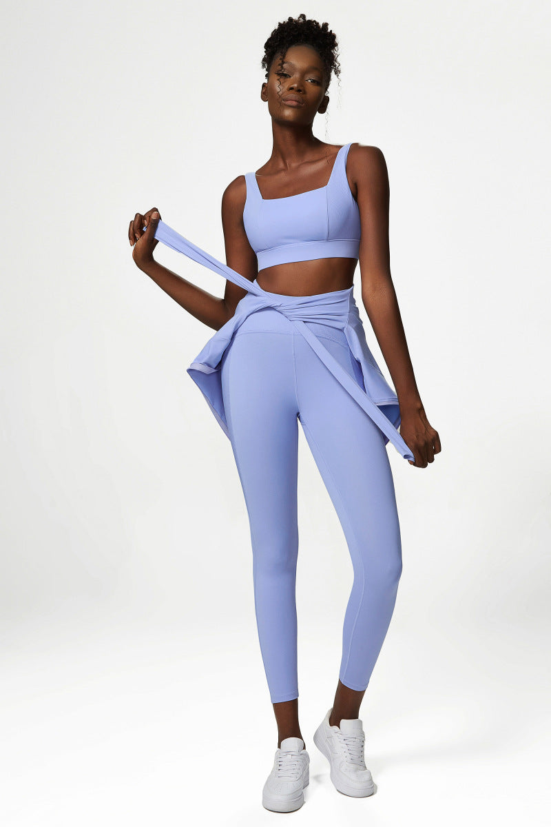 Yoga Suit Women Nude Yoga Suit Three Piece Sports Fitness