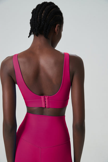 Breathing Cup Deep U-back Sports Underwear Women Shockproof One piece Cup Fitness Yoga Bra Vest