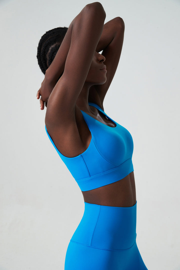 Breathing Cup Deep U-back Sports Underwear Women Shockproof One piece Cup Fitness Yoga Bra Vest