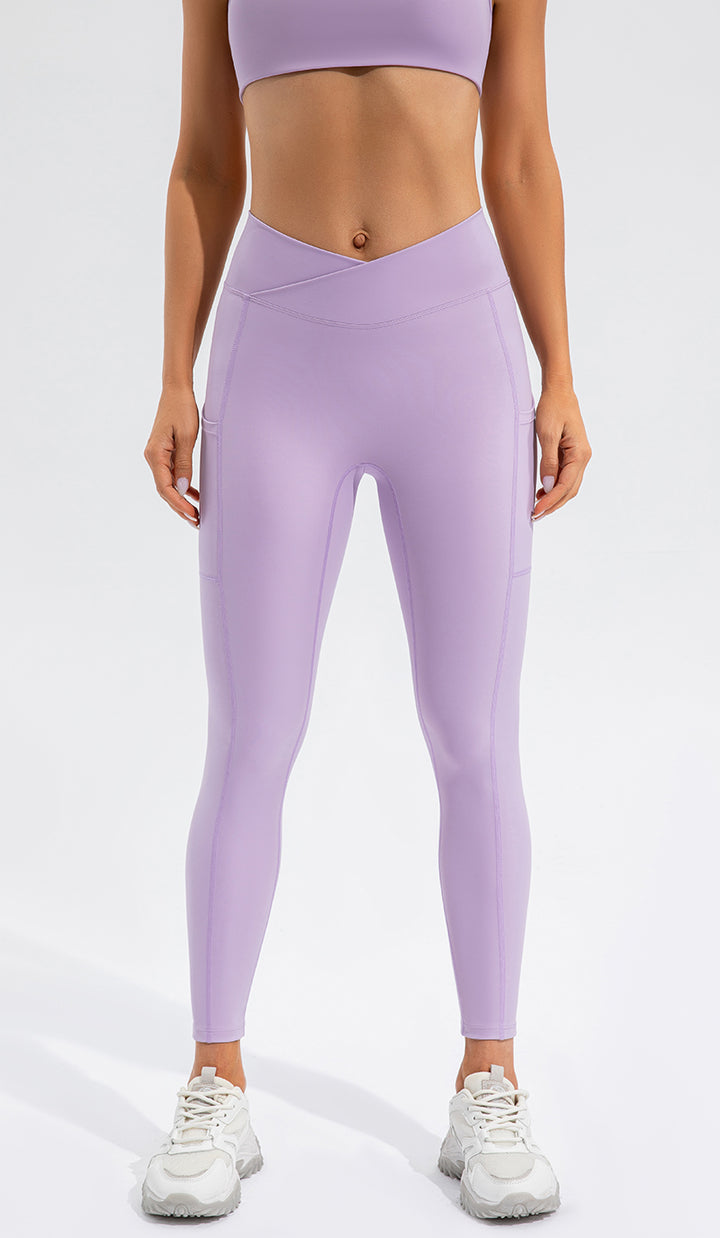 Nude Feel Yoga Pants Women Tight High Waist Hip Lifting Stretch Peach Hip Exercise Workout Pants Quick Drying Running Trousers