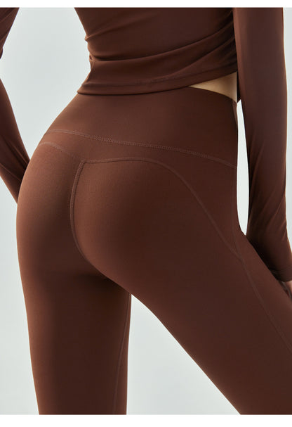 Yoga Bell Bottom Pants Women Tight High Waist Hip Lifting Nude Feel Yoga Pants Quick Drying Breathable Sports Hip Shaping Wide Leg Pants