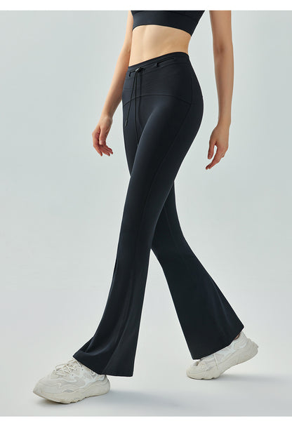 Outdoor Yoga Bell Bottom Pants Women Tight High Waist Hip Lifting Wide Leg Pants Slim Fit Slimming Micro Pull Yoga Pants