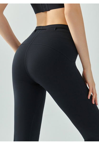 Outdoor Yoga Bell Bottom Pants Women Tight High Waist Hip Lifting Wide Leg Pants Slim Fit Slimming Micro Pull Yoga Pants