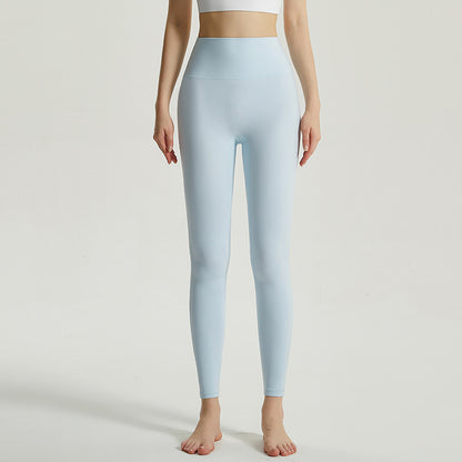 Double Sided Brushed Yoga Pants Women Outer Cloud Feeling No Embarrassment Line Yoga Pants Women High Waist Hip Lift Cropped Pants Autumn