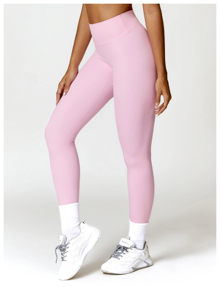 Yoga Pants Brushed Belly Contracting Hip Raise High Waist Fitness Pants Outer Wear Running Exercise Pants