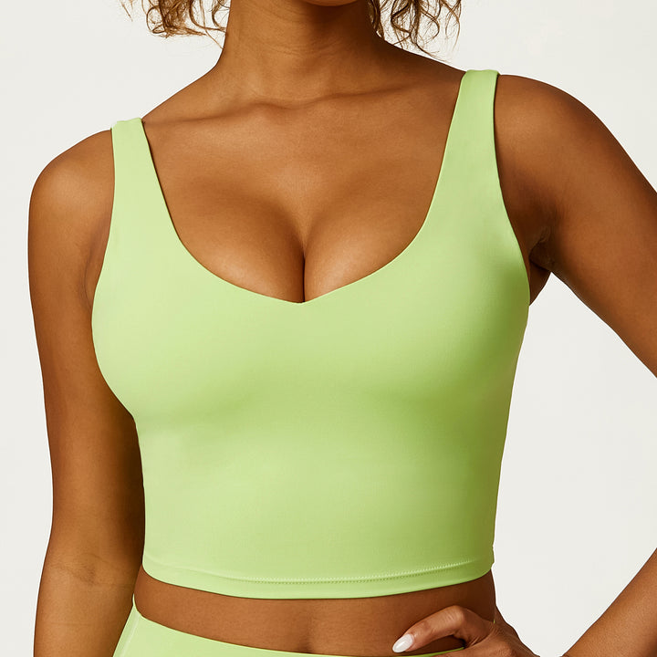 Vest Sports Bra Simple U Shaped Yoga Underwear Workout Clothes Running Yoga Sets