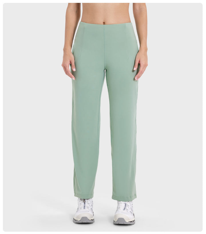 Loose Breathable High Elastic Lightweight Sweat Absorbent Sports Pants Yoga Quick Drying Running Fitness Pants Ice-Feeling Casual Pants for Women