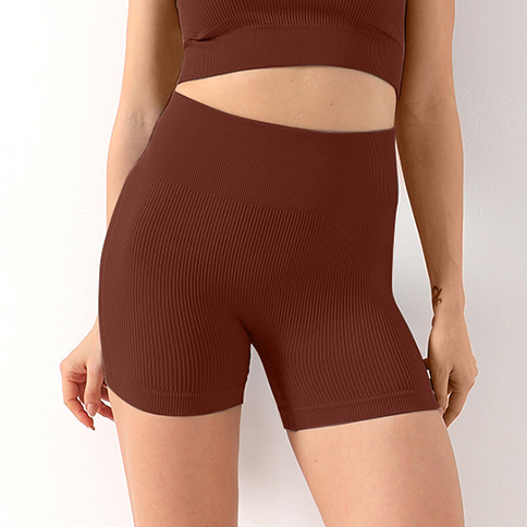 Seamless Yoga Women Running Fitness Strap Yoga Clothes Shorts Body Shaping Sweat Absorbent Hip Lifting Waist Support Base