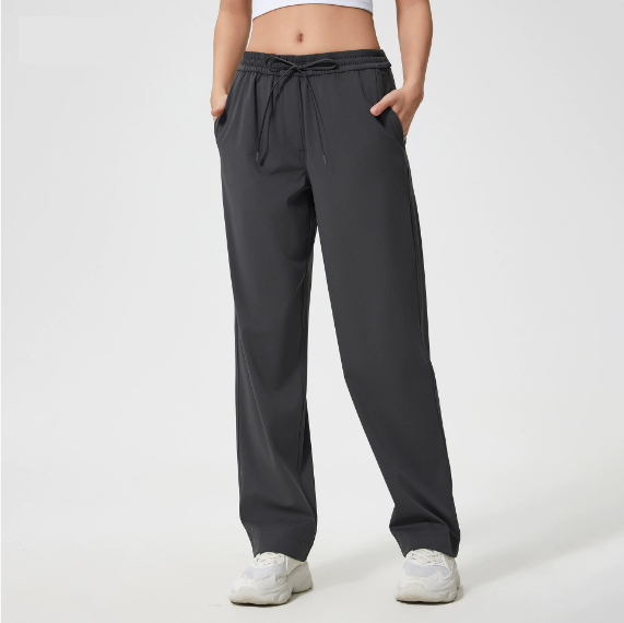 Loose Drooping Casual Pants for Women All Match Office Straight Leg Pants Quick Drying Breathable Running Workout Pants