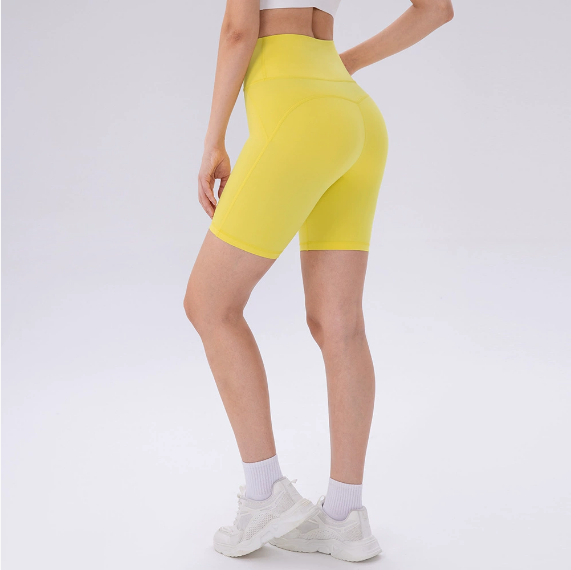 Yoga Shorts Women Skinny Hip Raise Sports Pants High Elastic Quick Drying Outdoor Running Workout Shorts