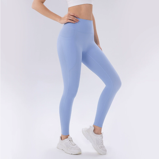 High Waist Yoga Pants Women Quick Drying Skinny Hip Raise Sports Trousers No Embarrassment Line Training Workout Pants