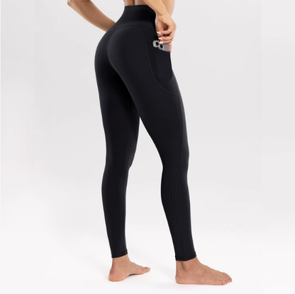 High Waist Yoga Pants Women Seamless Quick Drying Tight Pocket Running Fitness Pants