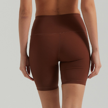 Nude Feel Yoga Shorts Hip Lift Belly Shaping Seamless Fit Pearlescent Skinny Running Sports Yoga Pants Women