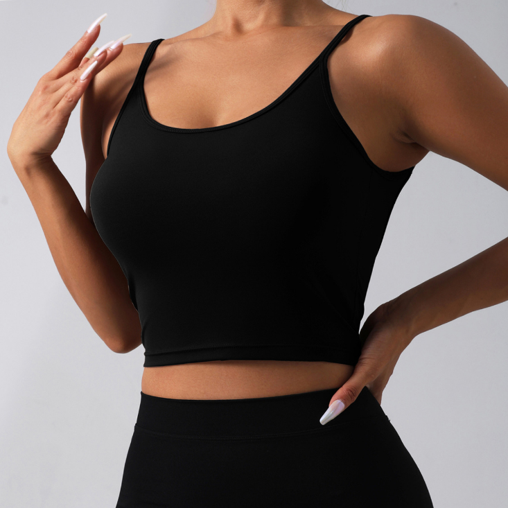 Beauty Back Bow without Cup Vest Women Yoga Sports Fitness Dance Vest