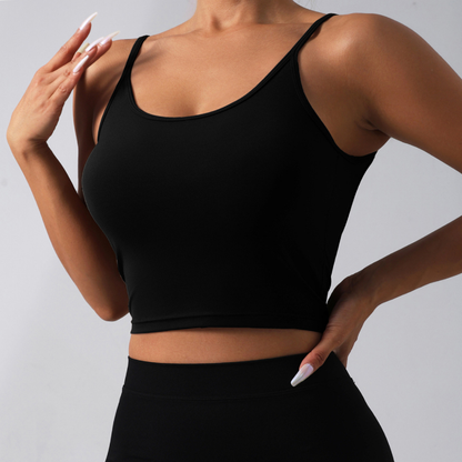 Beauty Back Bow without Cup Vest Women Yoga Sports Fitness Dance Vest