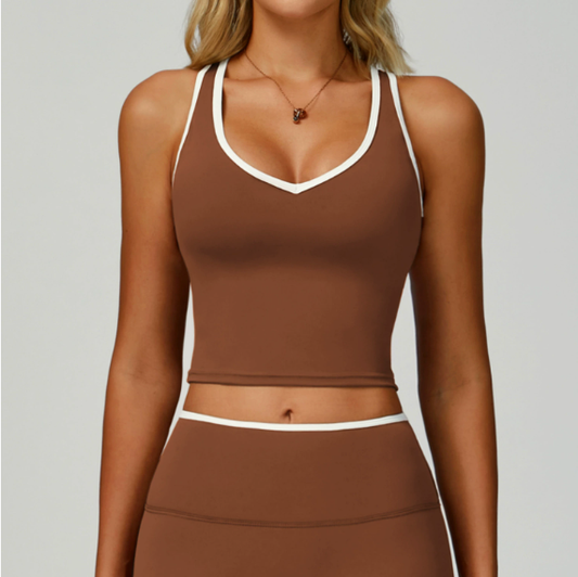 Women Feeling Hollow Out Cutout out Beauty Back Exercise Underwear Skinny Running Workout Clothes