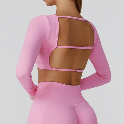 Yoga Long Sleeve Women Sports Running Fitness Clothes