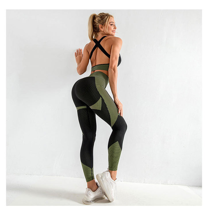 Yoga Vest Sports Bra Seamless Underwear Shockproof Beauty Back Quick-Drying Bra Running Exercise Underwear