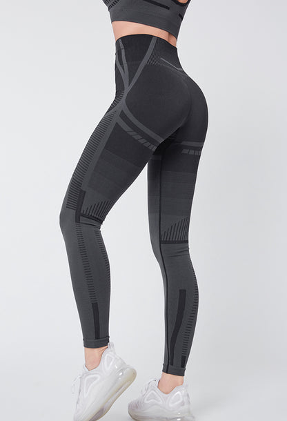 Popular Running Sports Yoga Pants High Waist Hip Lift Tights Quick Drying