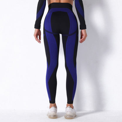 Seamless Sexy Stripes Hip Lifting Internet Celebrity Workout Pants Absorb Sweat Running Sports Fitness Yoga Pants Women