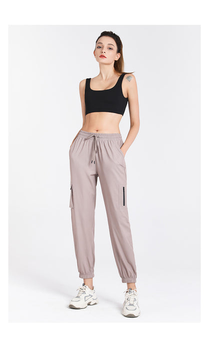 Autumn Winter Sports Trousers Women Straight Loose Breathable Skinny Pants Professional Running Quick-Drying Workout Training Pants