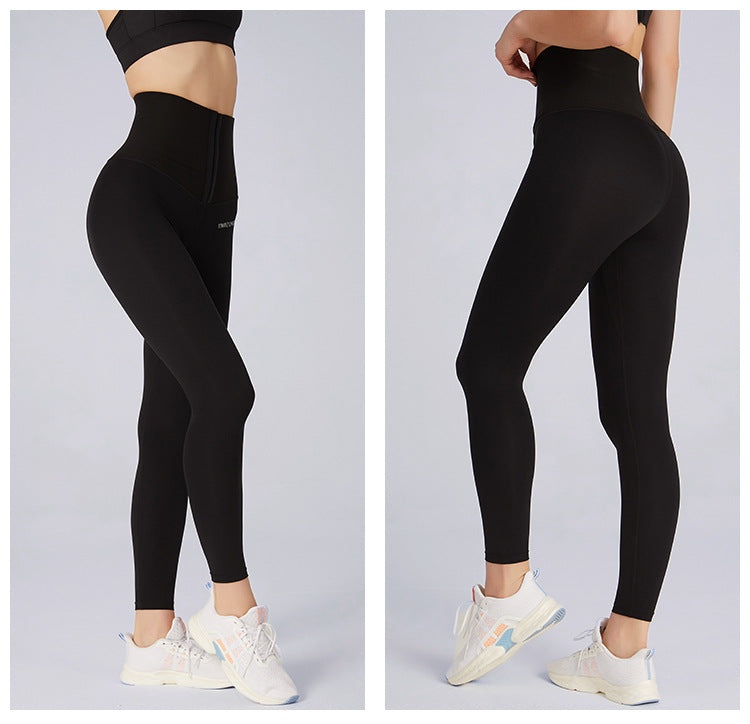 Belly Waist Shaping Fitness Pants for Women High Waist Hip Lift Running Training Pants Yoga Shaping Pants Skinny Pants