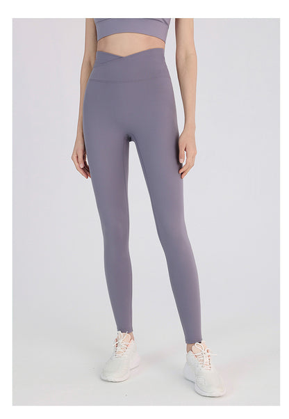 Yoga Pants Naked Women Seamless Outer Wear Professional Sports Running Tights Brushed High Waist Hip Lift Fitness Pants