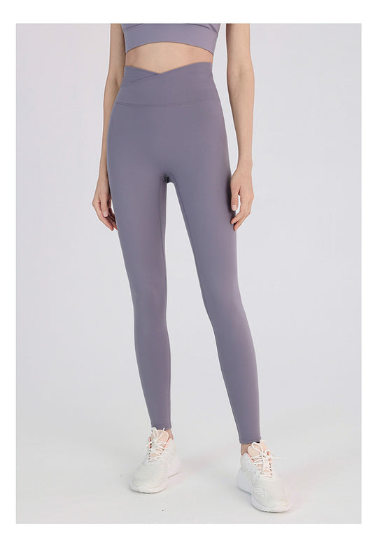 Yoga Pants Naked Women Seamless Outer Wear Professional Sports Running Tights Brushed High Waist Hip Lift Fitness Pants