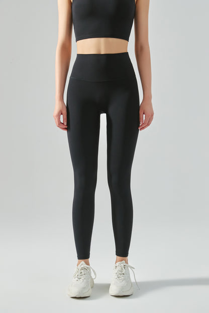 Sweat-Absorbent Breathable Nude Feel Tights Peach Hip Fitness Pants Women Sports High Waist Hip Lift Yoga Pants No Size Trousers