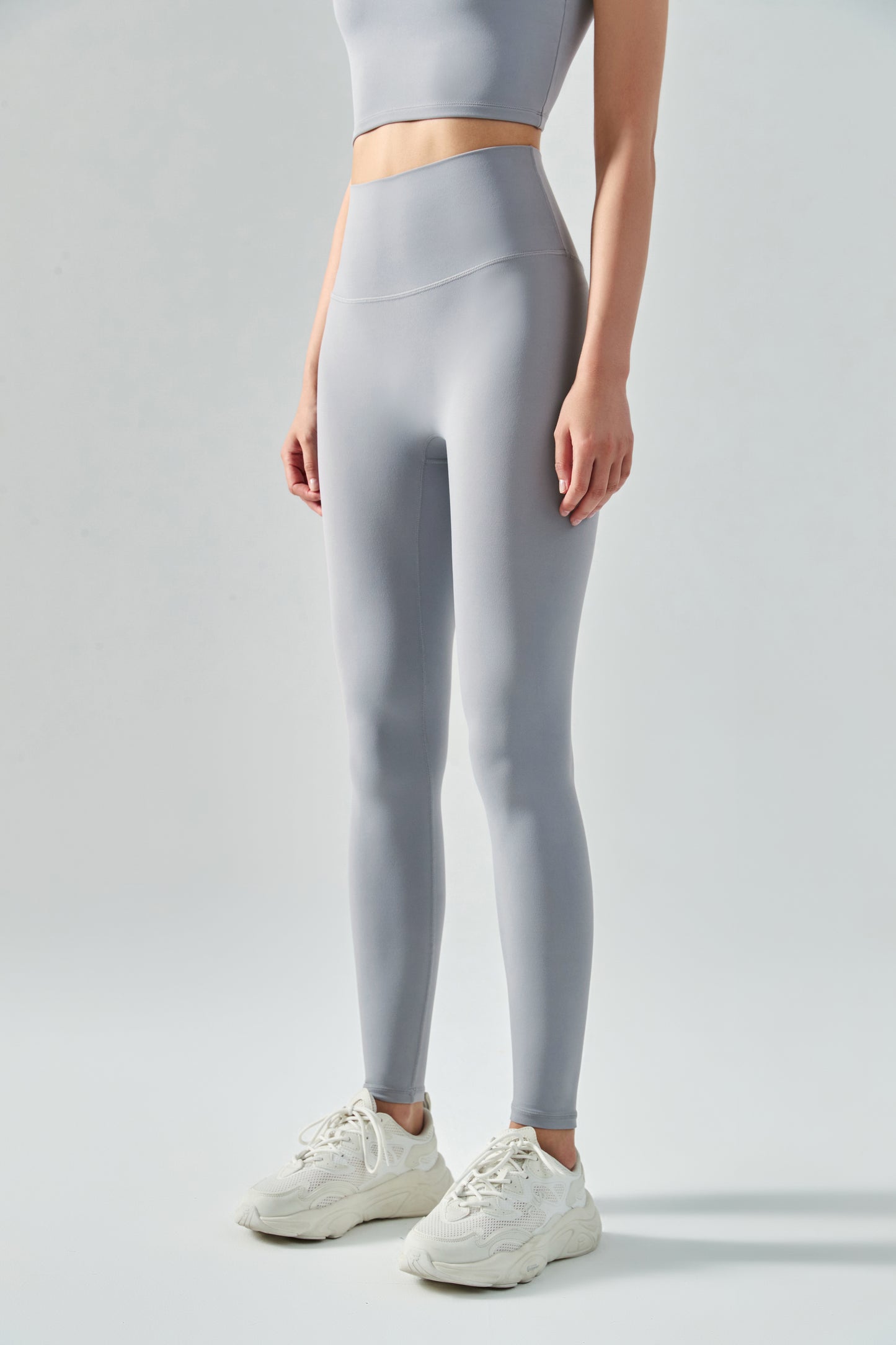 Sweat-Absorbent Breathable Nude Feel Tights Peach Hip Fitness Pants Women Sports High Waist Hip Lift Yoga Pants No Size Trousers