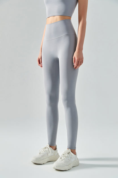 Sweat-Absorbent Breathable Nude Feel Tights Peach Hip Fitness Pants Women Sports High Waist Hip Lift Yoga Pants No Size Trousers