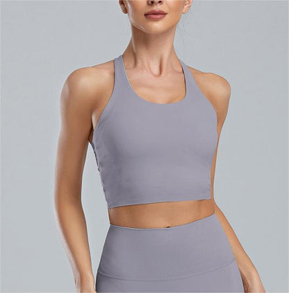 Plus Size Sports Bra Women High-Strength Shockproof Bra Running Yoga Clothes Beautiful Vest Seamless Push up Fitness Bra