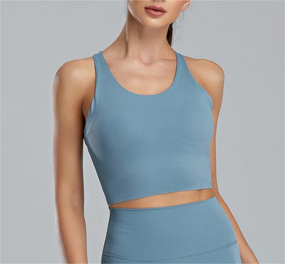 Plus Size Sports Bra Women High-Strength Shockproof Bra Running Yoga Clothes Beautiful Vest Seamless Push up Fitness Bra