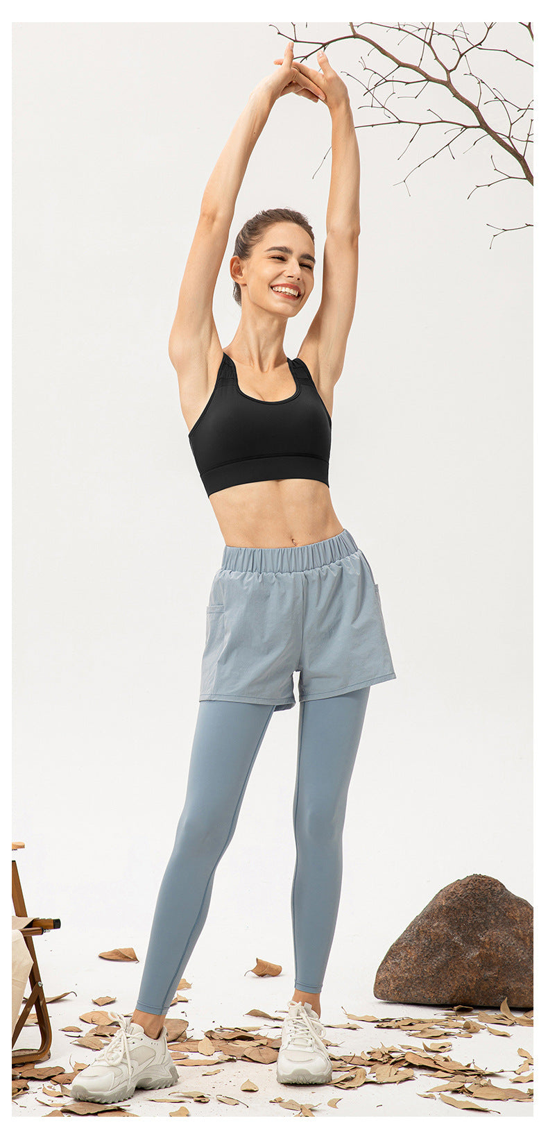 One Piece High Strength Yoga Bra Women Buckle Adjustable Sports Vest Shockproof Running Workout Underwear