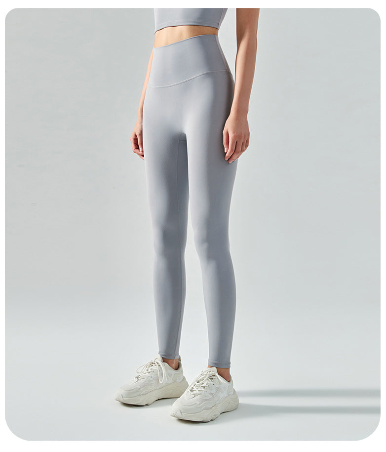 Breathable Nude Feel Tights Peach Hip Fitness Pants Women Sports Hip Lifting Trousers No Size Yoga Pants