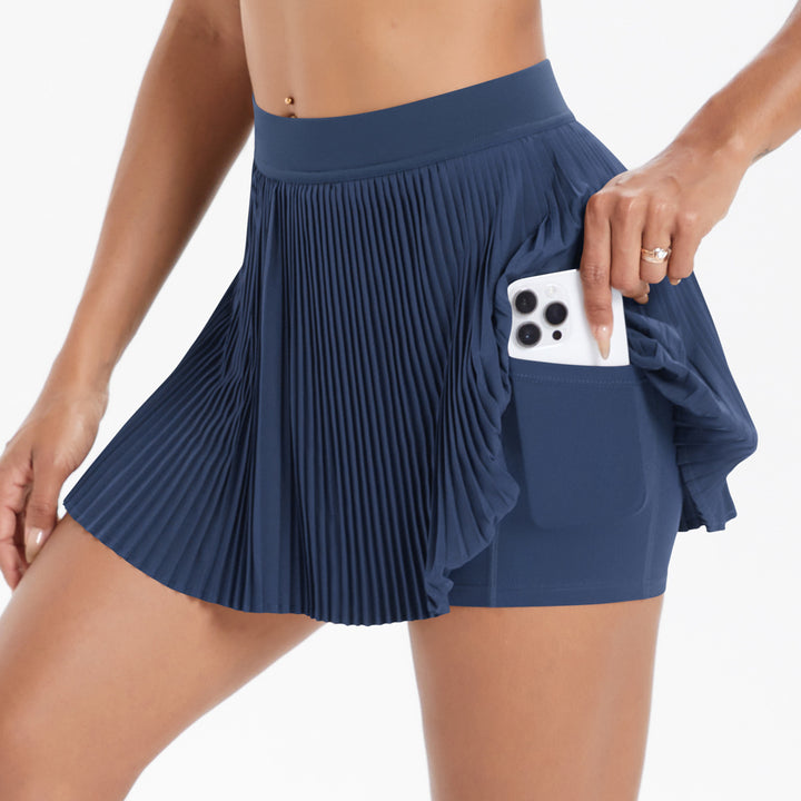 Cloud Sense Breathable Sports Skirt Thigh Length Slimming Outdoor Fitness Tennis Skirt Anti Exposure Shorts Yoga Skirts