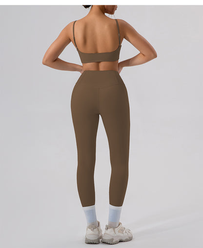 High Waist Tight Hip Raise Yoga Pants Nude Feel Sports Pants Pilates Running Compression Quick Drying Outerwear Fitness Pants