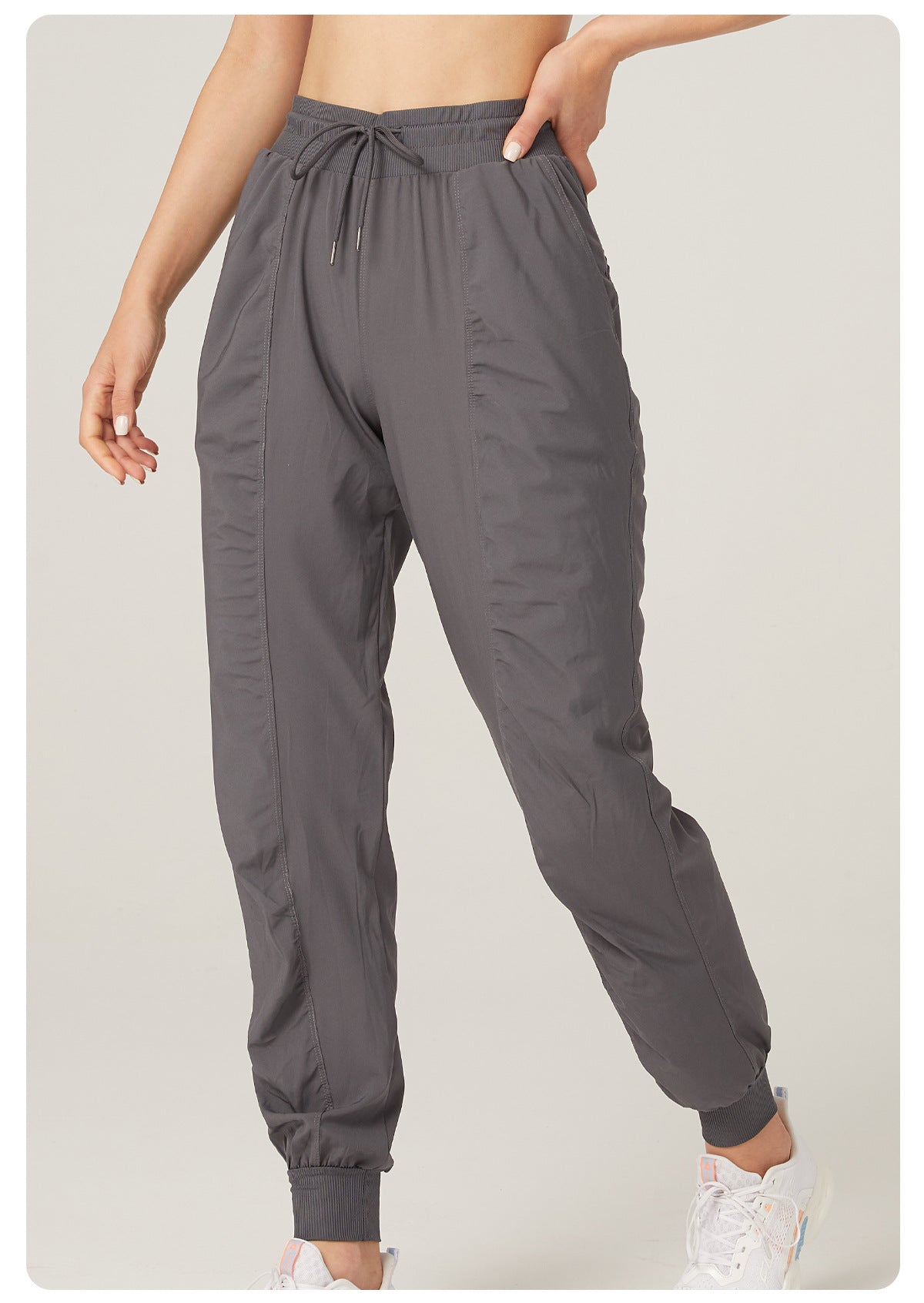 Breathable Loose Quick Drying Track Pants Women Slim Look Running Yoga Pants Cropped Casual Tappered Sweatpants