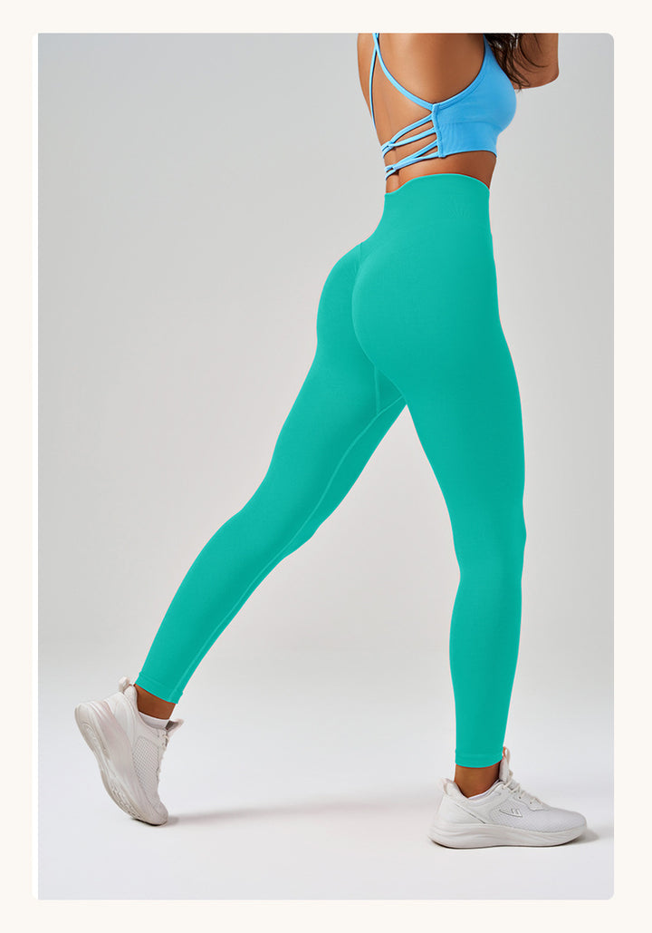 Autumn Winter Peach Hip Yoga Pants Cycling Sports Trousers Quick Drying Yoga Clothes High Waist Tight Fitness Pants
