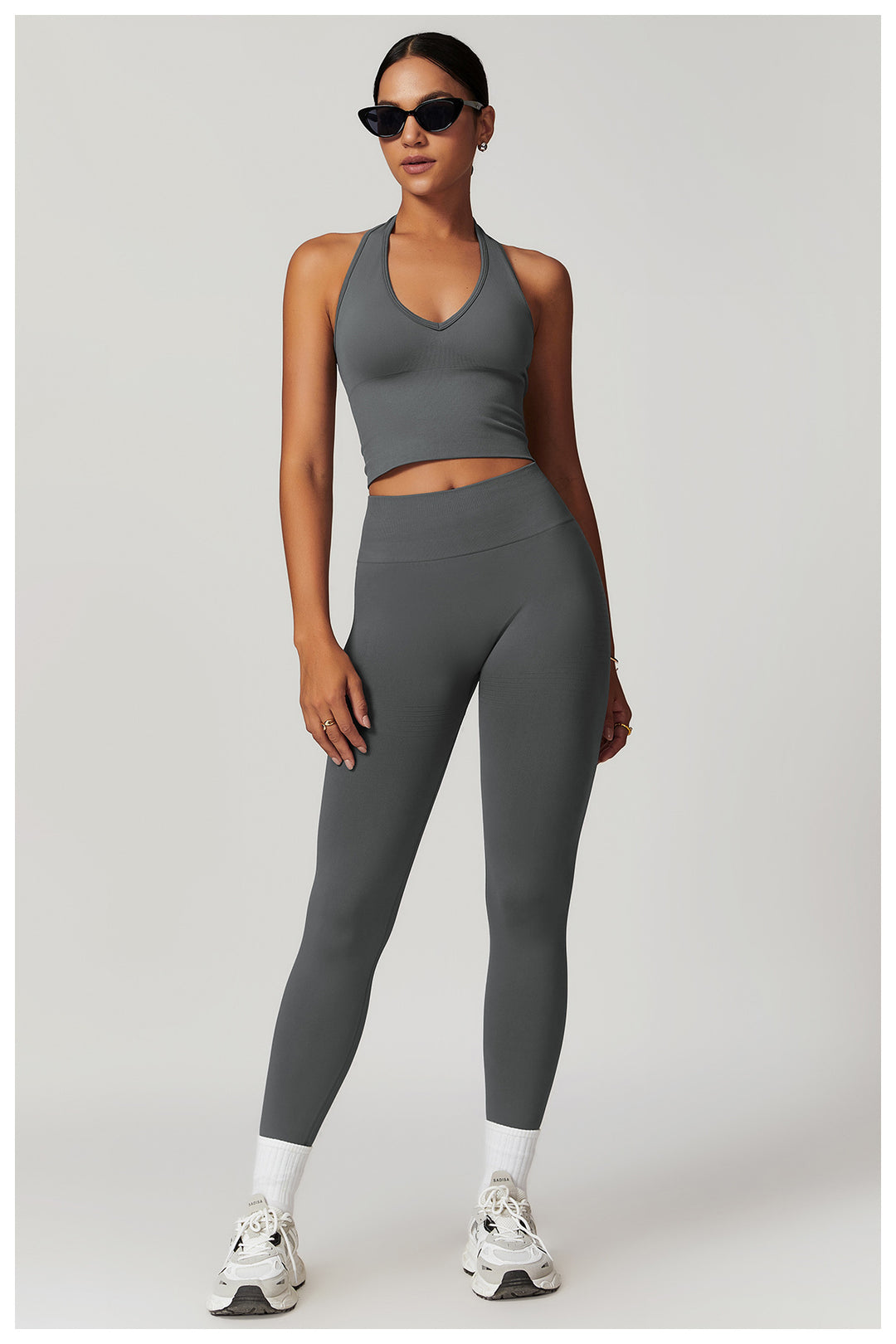 Sollinarry Tight High Waist Hip Raise Yoga Pants Thread Waist Belly Contracting Fitness Pants Women Outer Wear Running Workout Pants