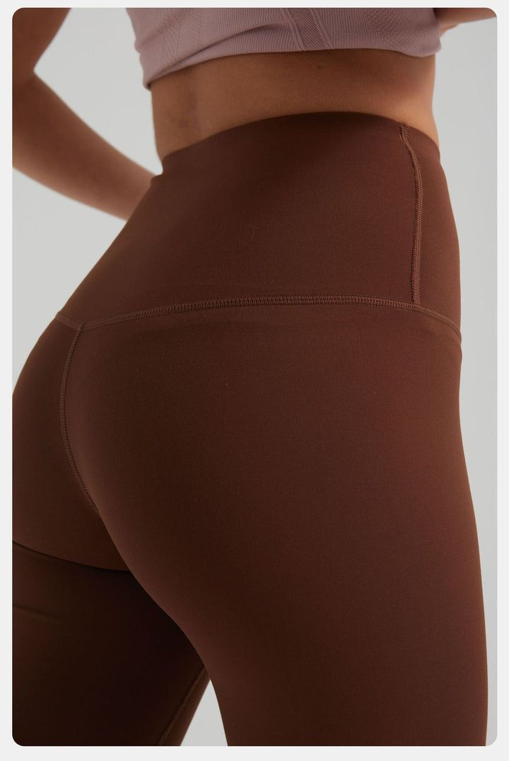 Nude Feel Yoga Shorts Women Hip Lift Quick Drying Sports Fitness Cycling Pants Outer Wear Tight High Waist Five Points Yoga Pants Women