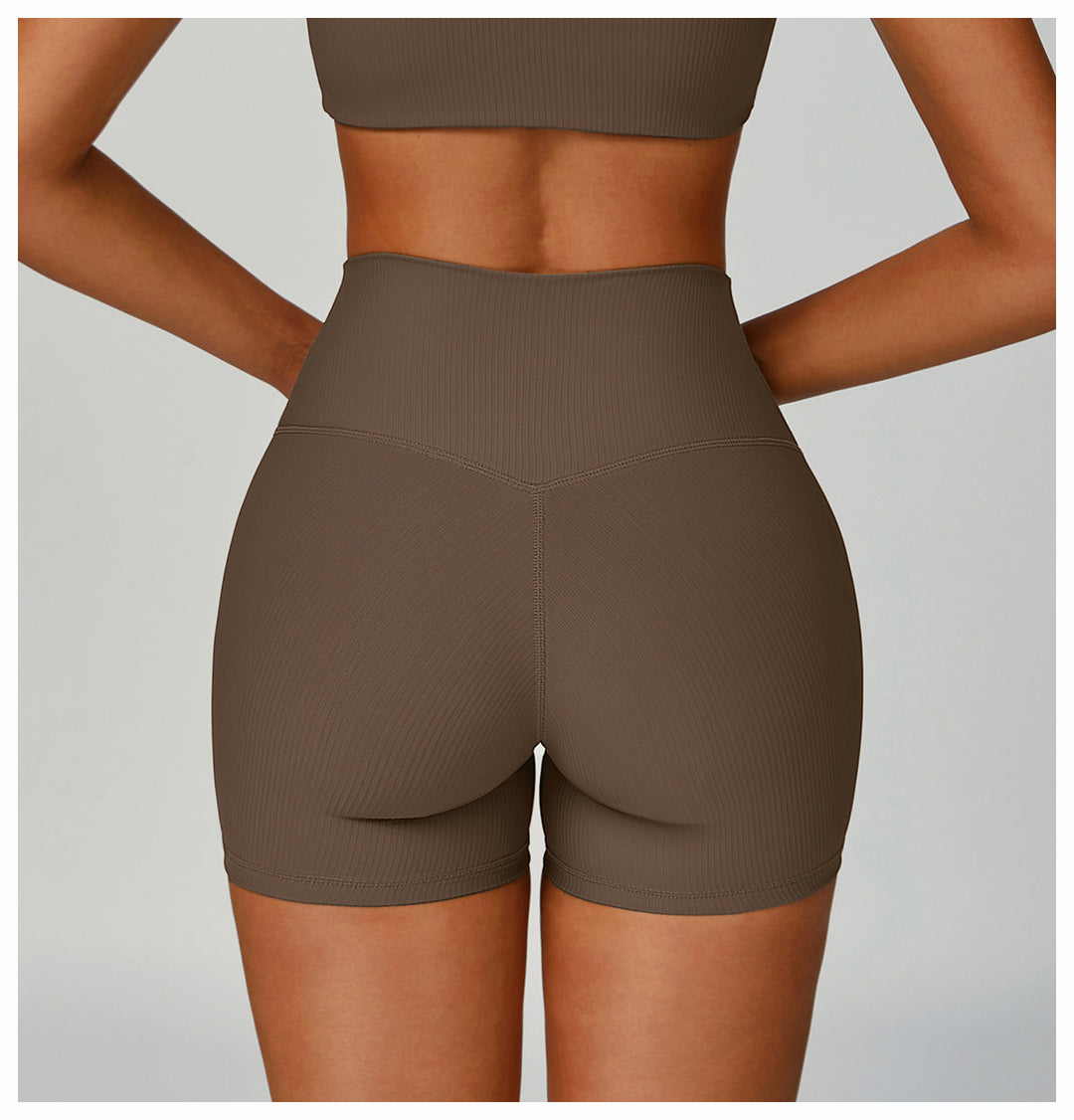 Sollinarry Threaded Tight Yoga Shorts High Waist Hip Lift High Intensity Sports Workout Clothes Outdoor Running Shorts