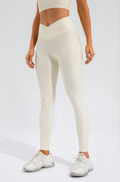 Yoga Pants Women Hip Lifting Outdoor Running Fitness Pants Elastic High Waist Workout Exercise Pants