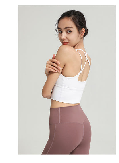 Sports Underwear Women Shockproof Push up Yoga Vest Running Workout Bra Outer Wear Beauty Back Bra