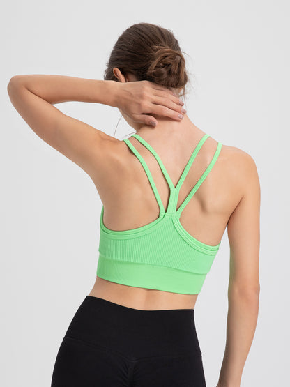 Two Piece Sports Underwear Yoga Workout Clothes Bra Vest