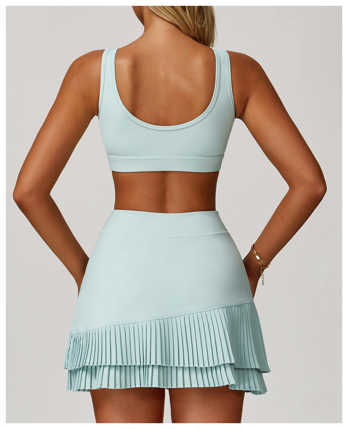 Sollinarry Nude Feel Yoga Bra Tight Back Running Shockproof Yoga Underwear Sports Workout Bra